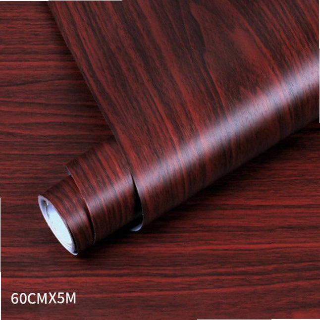 PVC wood grain wallpaper for Kitchen Films reconditioned clothes closet closet door furniture for home office Decor Wall Sticker