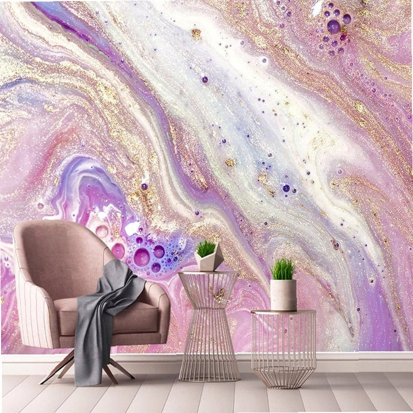 Photo Wallpaper Modern Simple 3D Abstract Wavy Golden Marble Murals Living Room TV Background Wall Home Decor 3D Art Wall Papers