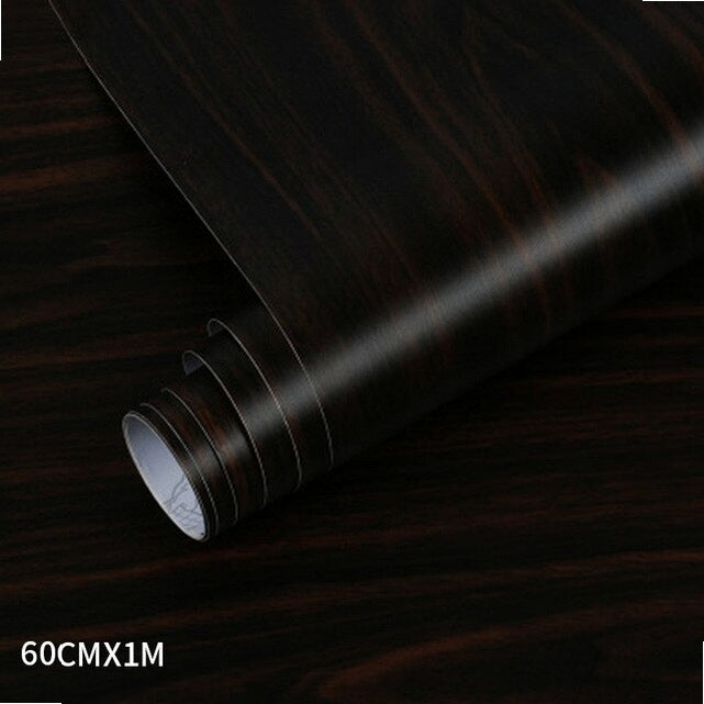 PVC wood grain wallpaper for Kitchen Films reconditioned clothes closet closet door furniture for home office Decor Wall Sticker