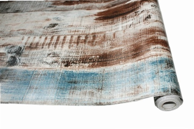 0.45*6m/Roll Vintage Wood 3D self adhesive Wallpaper for walls Rolls Mural Contact paper Living Room Kitchen Bathroom Home Decor