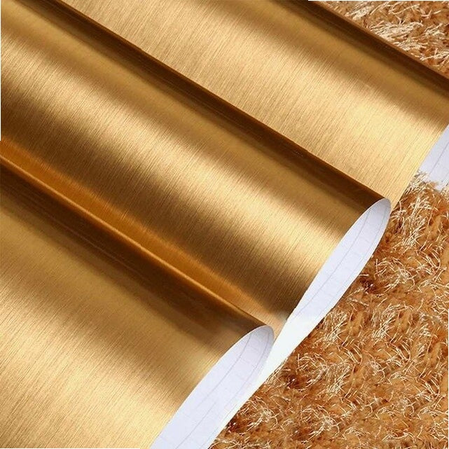 2/4m PVC Vinyl Stainless Steel Self adhesive Wallpaper for Kitchen Appliance Peel and Sticker Shelf Liner Adhesive Contact Paper