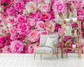 Beibehang Custom wallpaper Nordic modern pink roses TV background wall home decoration living room bedroom murals 3d wallpaper