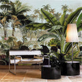 beibehang Custom Photo Wallpaper Large Mural Wall Sticker Green Coconut Tree Tropical Rainforest Plant Background Wall